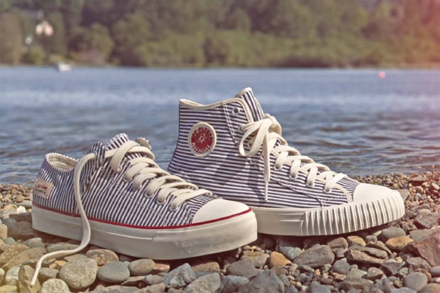 PF Flyers "Hickory Stripe" Center Hi | Cousy Lo