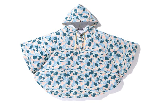 A Bathing Ape ABC CAMO PONCHO HOODIE