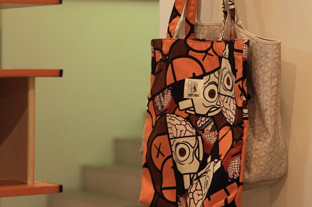 A Bathing Ape x OriginalFake "Dissected Milo" Tote Bag