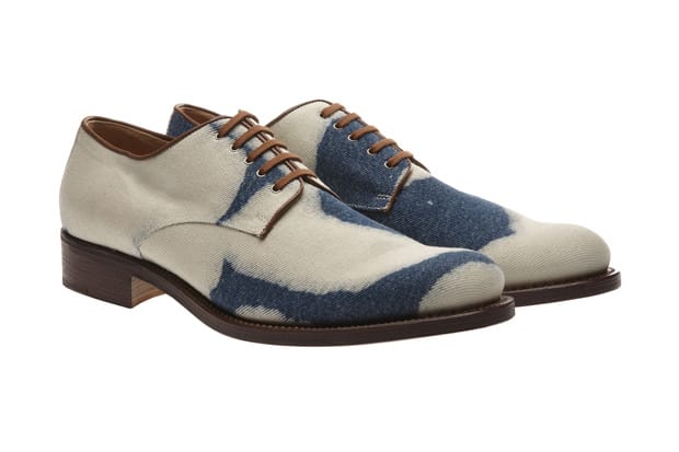 Dries Van Noten Bleached Denim Shoes