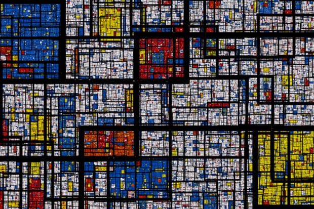 Fractal Mondrian by Samuel Monnier 