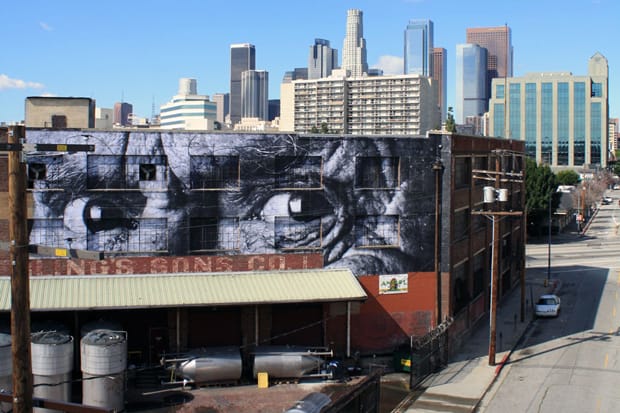 JR "Wrinkles in the City" at Angel City Brewery