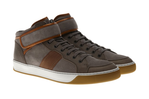 Lanvin Suede and Leather Hi-Tops