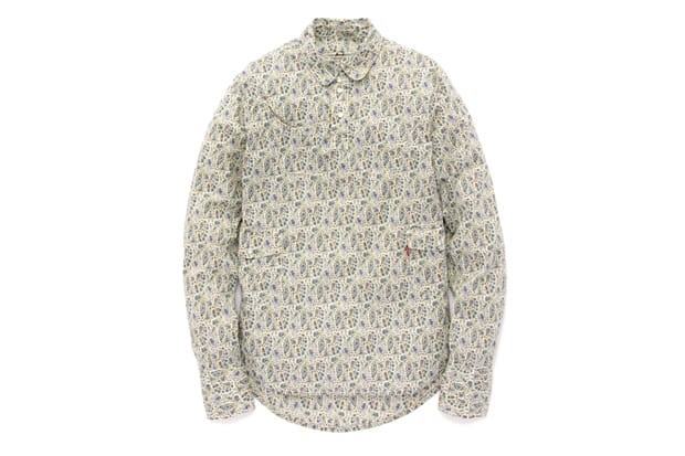 Levi's Lefty Jean LIBERTY Paisley Print Round Top Collar Shirt