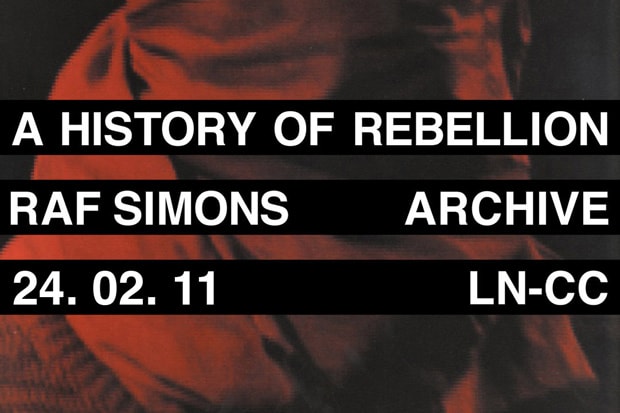 LN-CC: Raf Simons Archive Sale