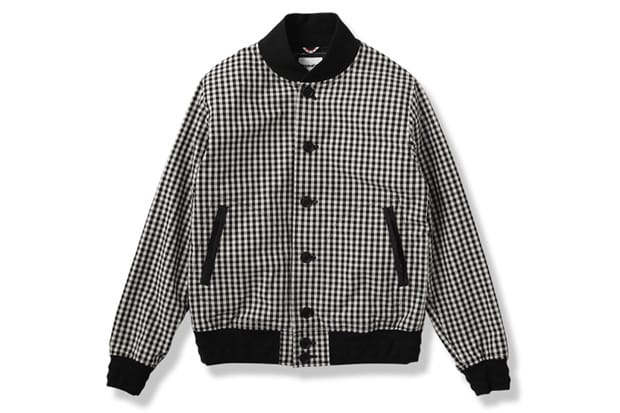 OriginalFake Gingham Varsity Jacket