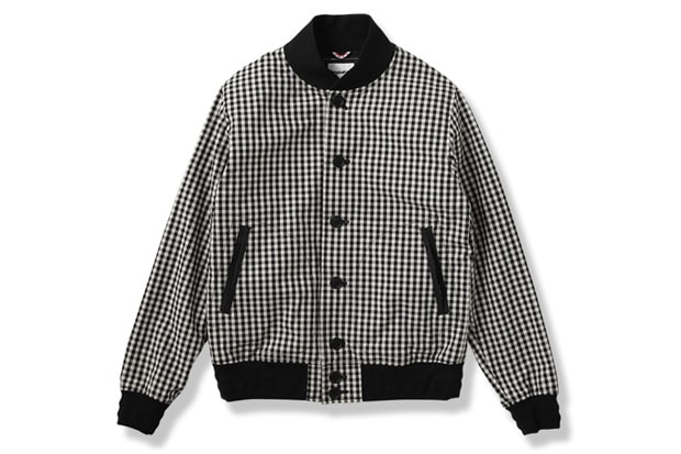 OriginalFake Gingham Varsity Jacket