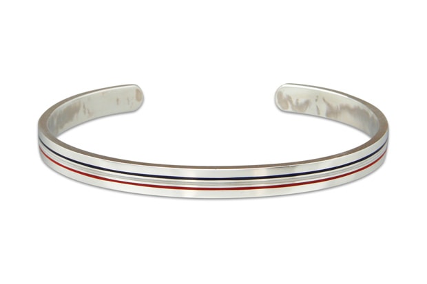 Thom Browne Silver Bangle Bracelet