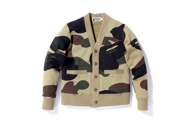 A Bathing Ape Giant 1st Camo Cardigan Sweat