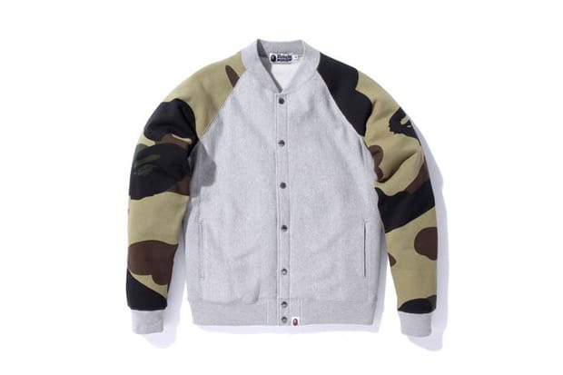 A Bathing Ape Giant 1st Camo Snap Button Cardigan Sweatshirt