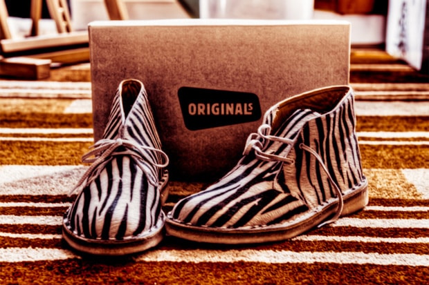 Clarks Originals Zebra Print Desert Boot