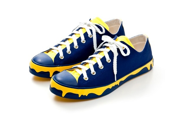 ICECREAM “Drippy” Sneakers Navy/Yellow