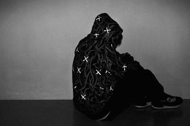 KAWS x Madsaki x Kazuki Kuraishi x CLOT Alienegra Parka