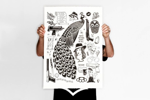 REBEL8 Peacock Poster