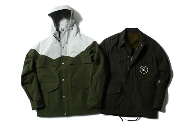 SOPHNET. 3 Layer Nylon 2 Tone Mountain Parka | Broad Military Cloth Field Jacket