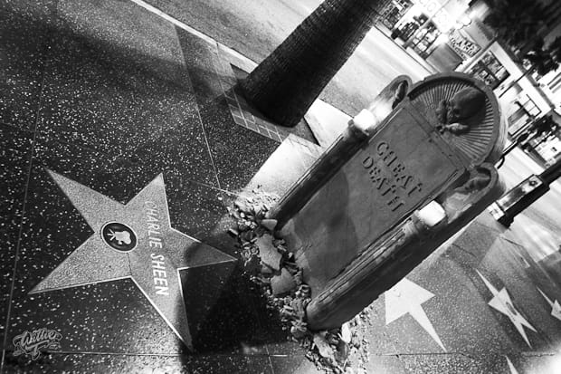 D*Face "Cheat Death" Charlie Sheen Tombstone