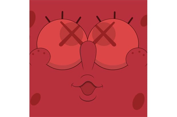 KAWS RED KAWSBOB Print