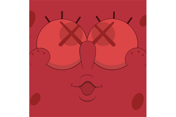 KAWS RED KAWSBOB Print