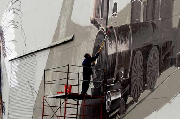 Lee Quinones & co. "Art in the Streets" Mural