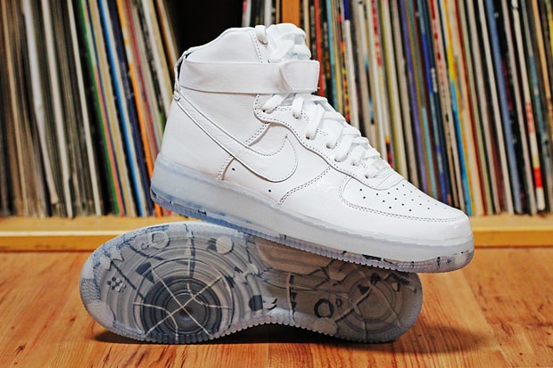 Custom Air Force 1 Blue and White Rope Air Force 1 White Hand 