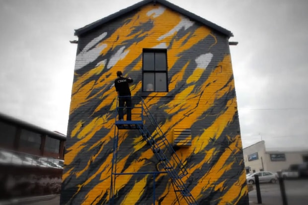 SheOne x White Walls "Black Lightning" Mural