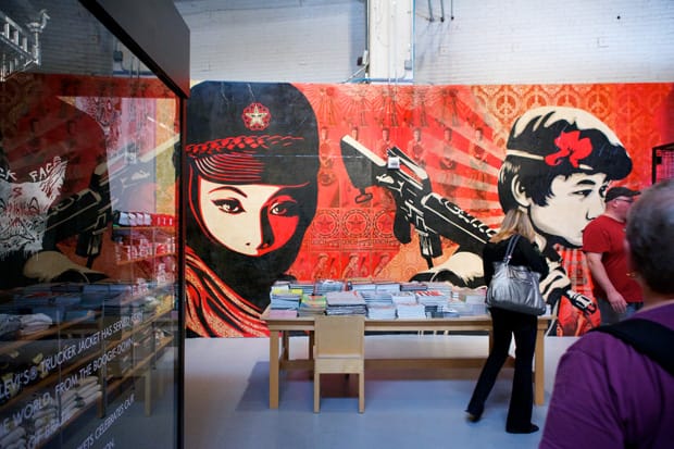 Shepard Fairey at MOCA "Art in the Streets"