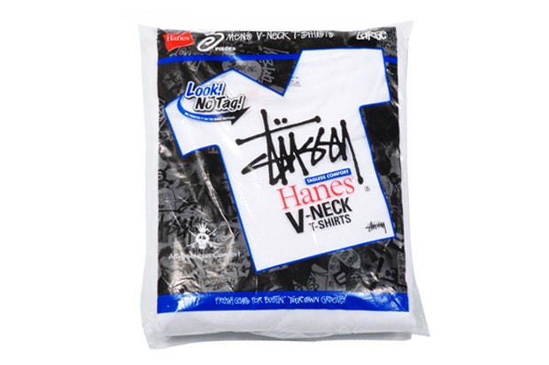 Stussy x Hanes V-Neck 3-Pack