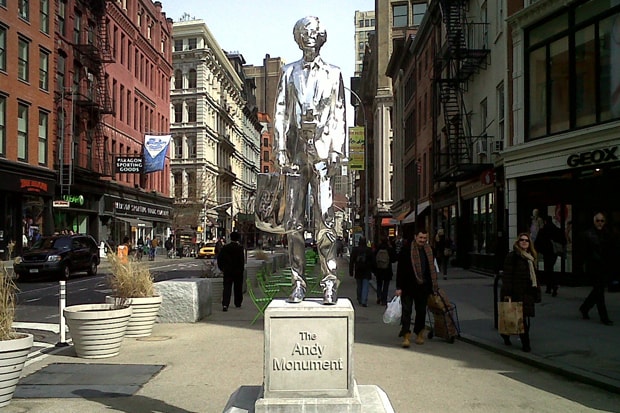 The Andy Monument in Union Square by Rob Pruitt