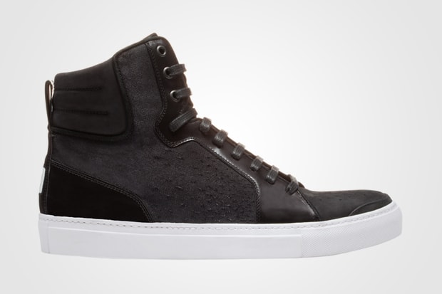 Yves Saint Laurent Destroyed Canvas Hi-Top