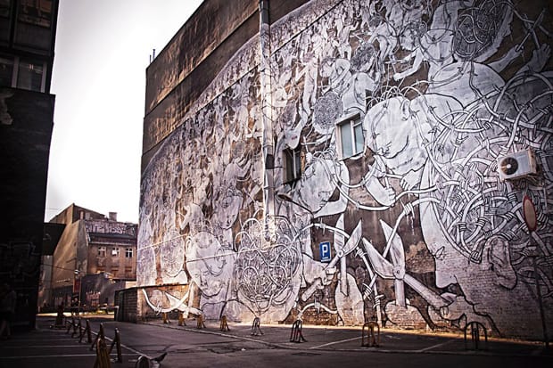 Blu Mural for Outer Spaces Festival