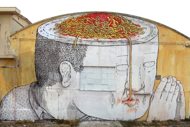 Blu Mural in Italy