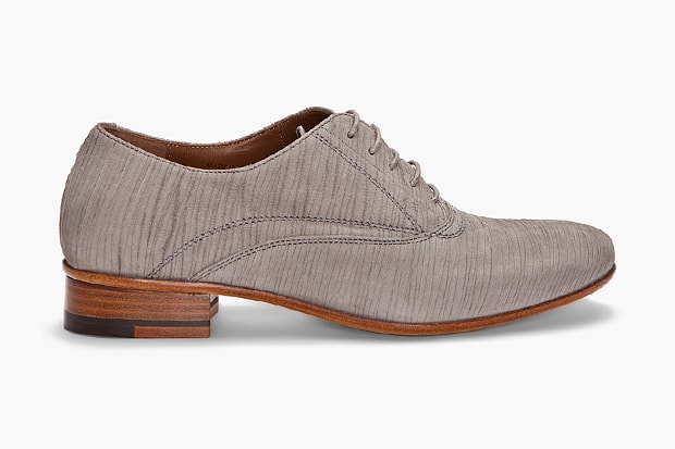 Lanvin Laser Cut Suede Oxfords
