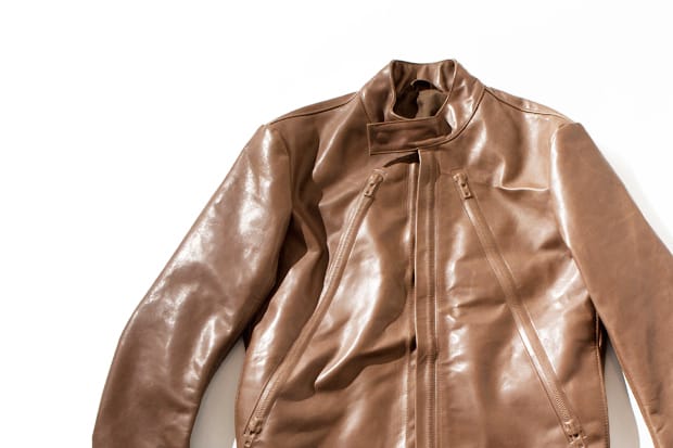 Maison Martin Margiela Covered Zip Leather Jacket 