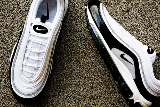 Nike "Air Max 97" White/Black Patent