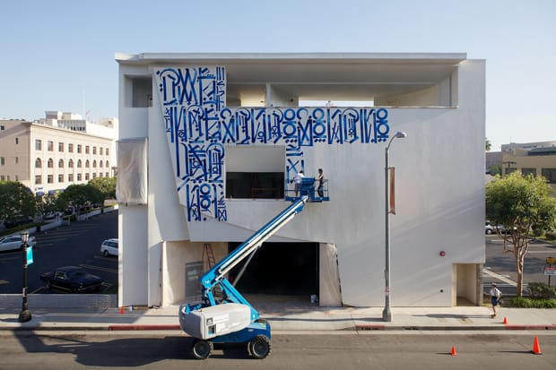 Retna Mural @ Pasadena Museum of California Art