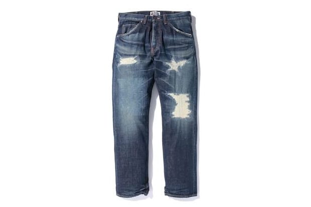 A Bathing Ape Type 1 Damage Denim Pant