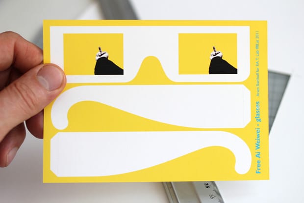 Ai Weiwei "Fuck Everything" Paper Glasses