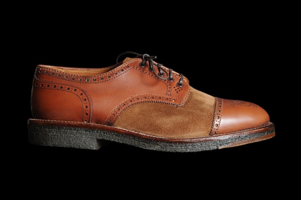 Alden Bluxome Two-Tone Straight Tip Medallion Toe Spectator