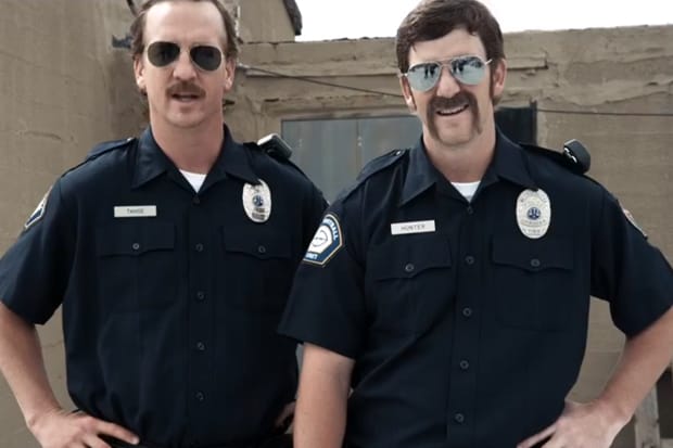 'Football Cops' featuring Peyton & Eli Manning