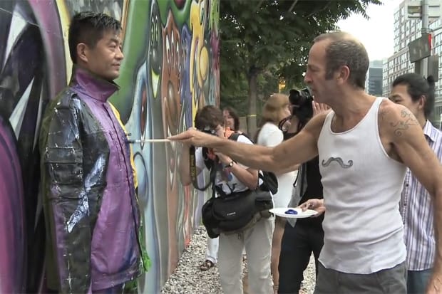 Liu Bolin & Kenny Scharf Mural Video