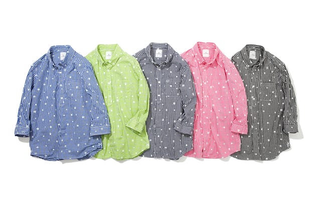 uniform experiment STAR PRINT COTTON CHECK GINGHAM Shirt