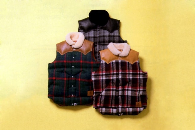 A Bathing Ape x Rocky Mountain Featherbed Co. Down Vests Preview