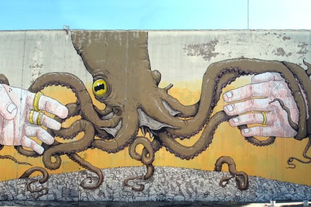 Blu & Ericailcane 'Octopus' Mural