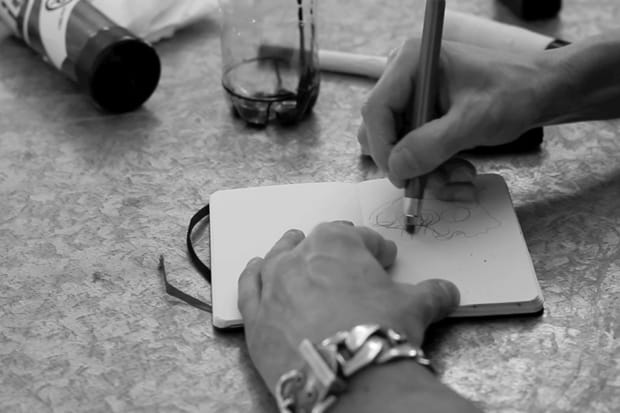 COMBO x Moleskine: "Ink Smoke Over Stapled Noted" 