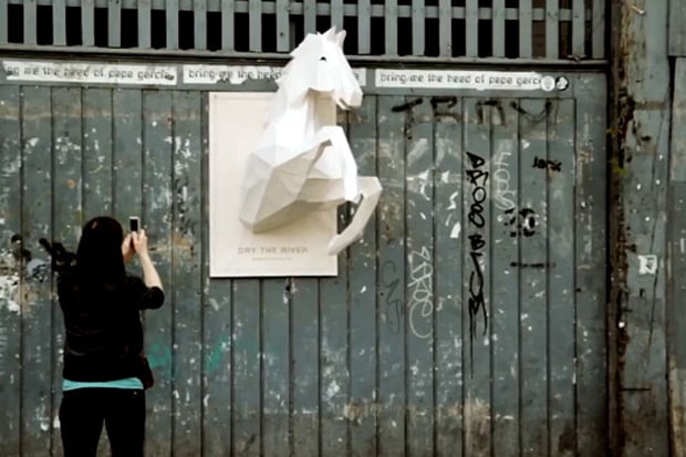 Dry the River x Xavier Barrade 3D Paper Posters
