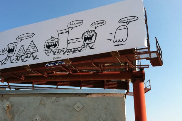 Kevin Lyons 'Monsters' Billboard in Los Angeles