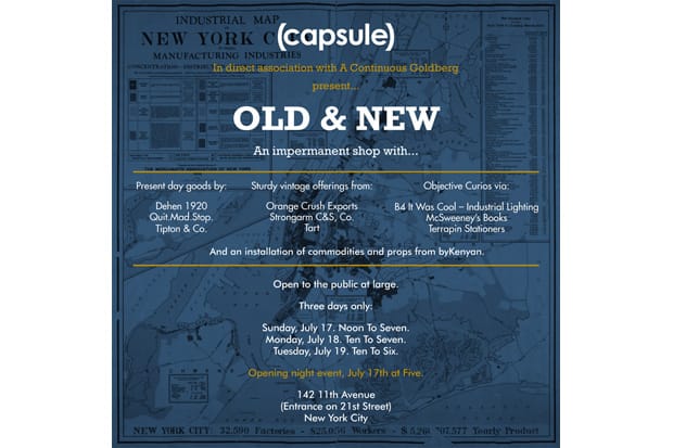 "Old & New" Pop-Up Shop New York