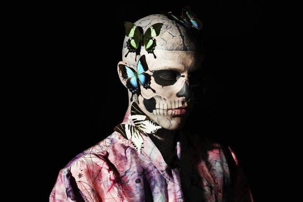 Rick Genest by Aline & Jacqueline Tappia for GQ Italia