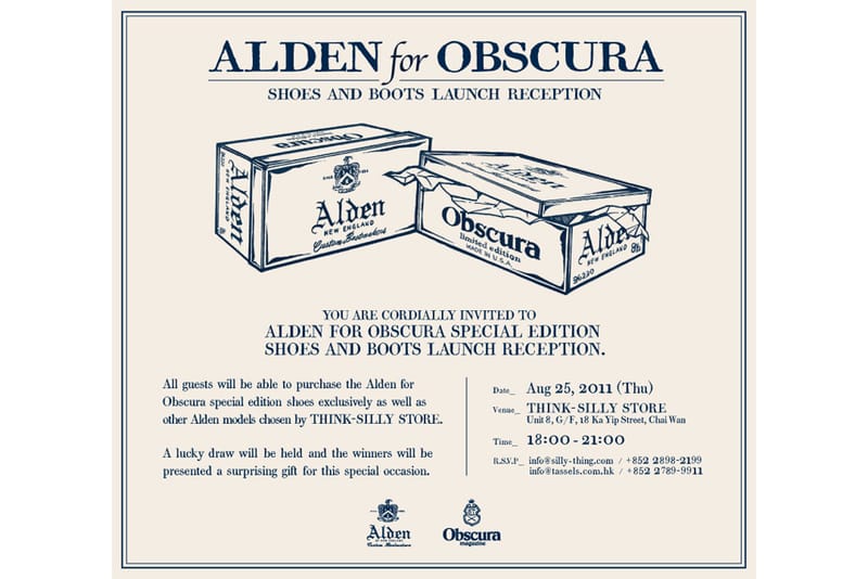 Alden for Obscura Shoes and Boots Launch Reception 