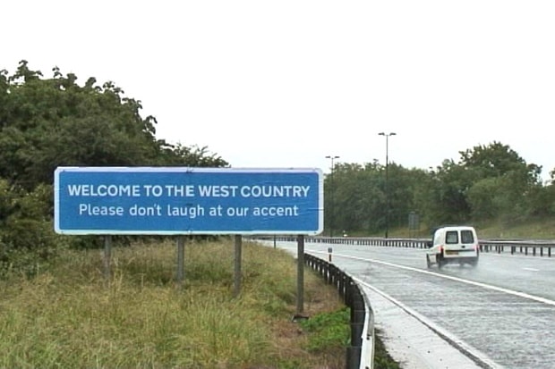 Banksy West Country Road Sign